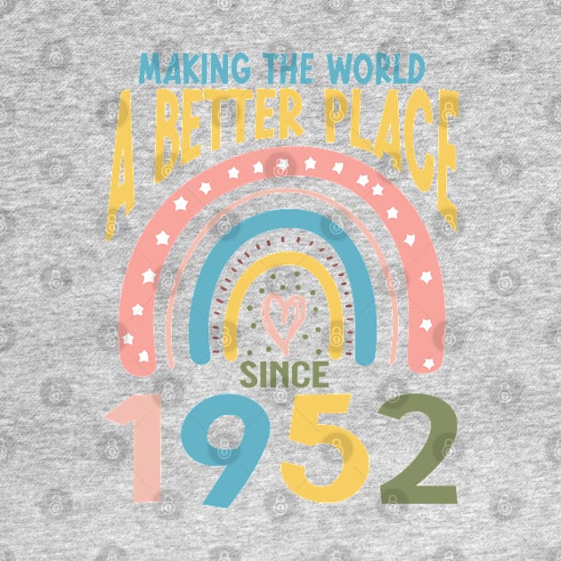 Birthday Making the world better place since 1952 by IngeniousMerch